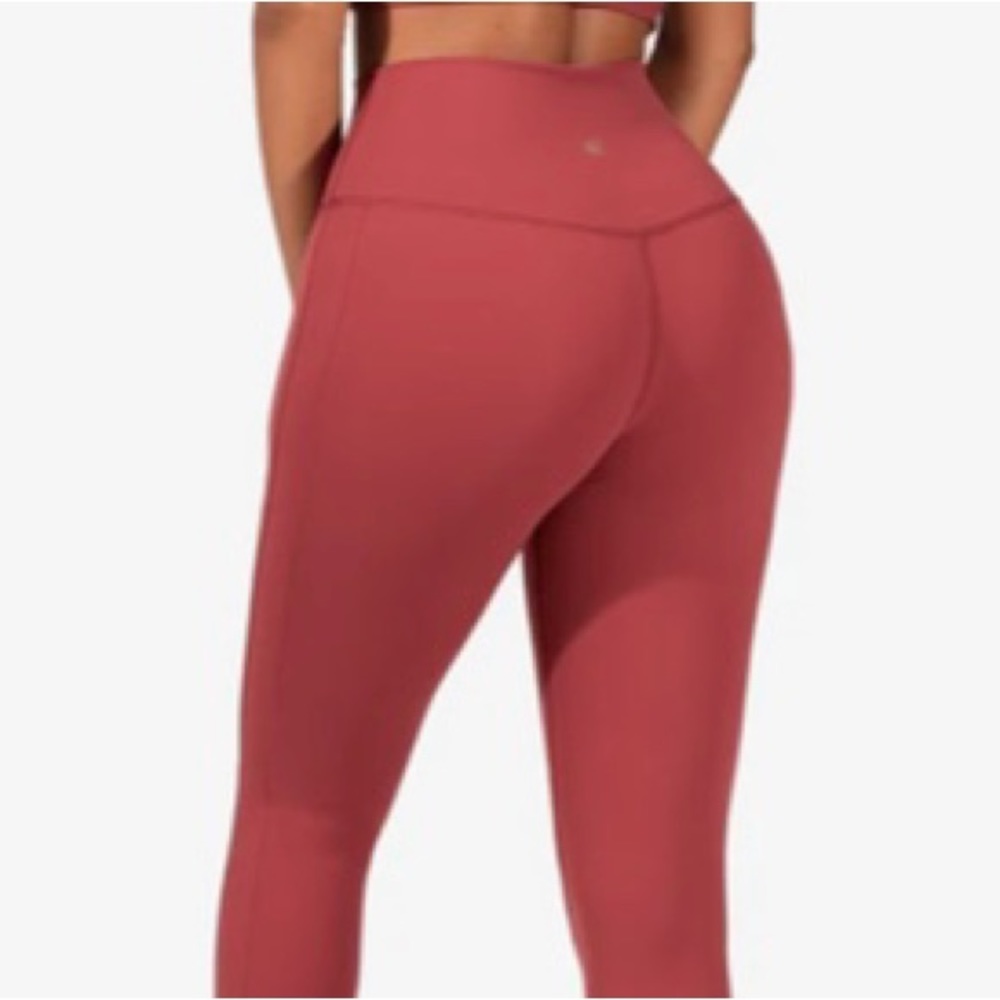 Jed North BRAND NEW Leggings size LARGE Maroon HIGH WAISTED
